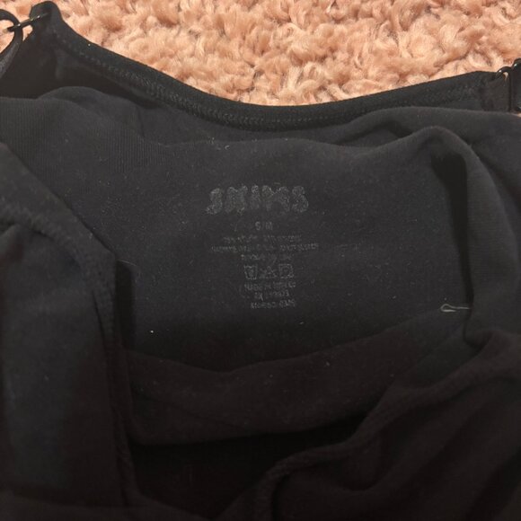 SKIMS Mid Thigh Bodysuit Shapewear Womens S/M Sculpting Slimming Black - Picture 4 of 5